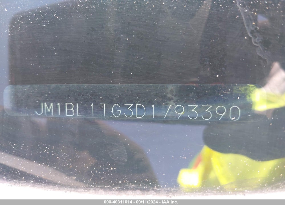 2013 MAZDA 3 I SV VIN: JM1BL1TG3D1793390