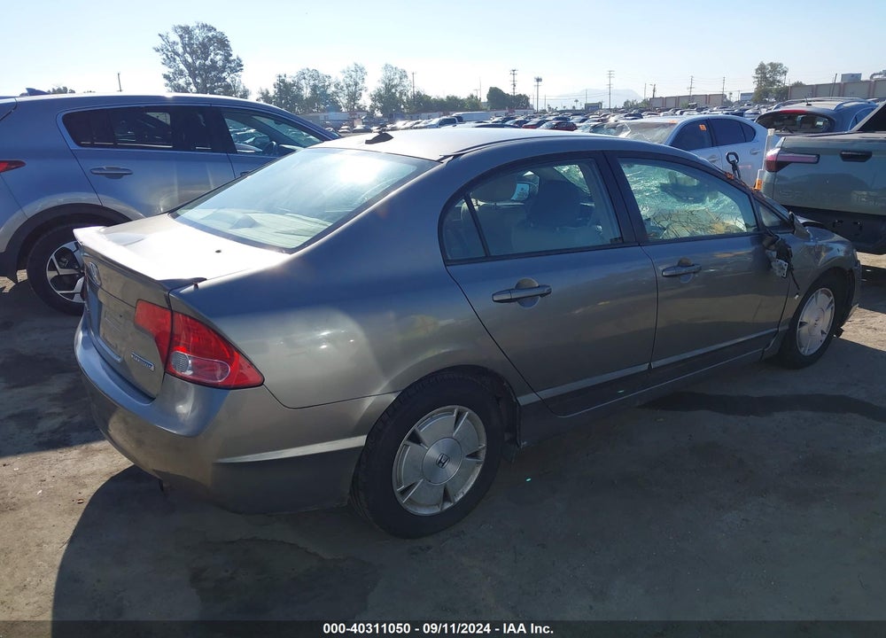 2008 HONDA CIVIC HYBRID VIN: JHMFA36248S031459