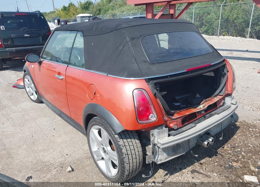 2006 MINI COOPER S VIN: WMWRH33536TL93280