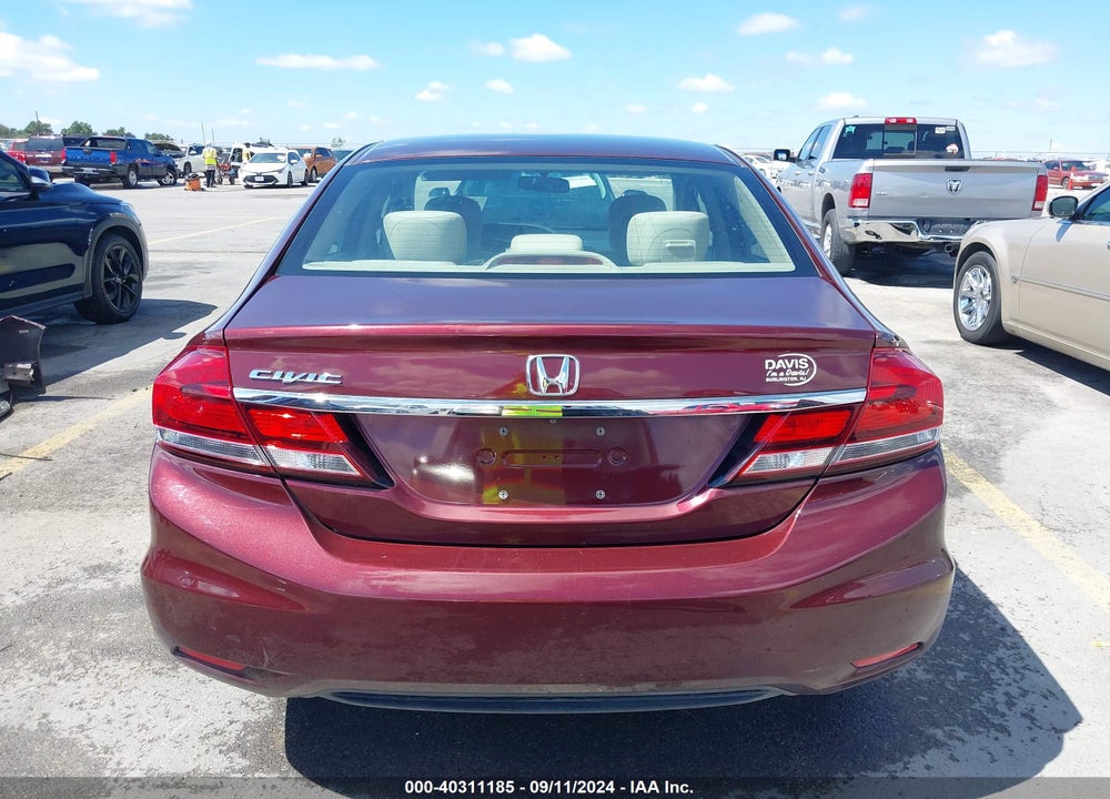 2013 HONDA CIVIC EX VIN: 19XFB2F89DE210493