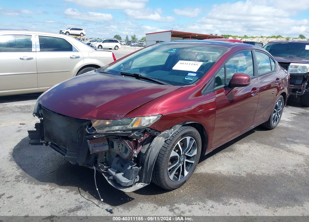 2013 HONDA CIVIC EX VIN: 19XFB2F89DE210493
