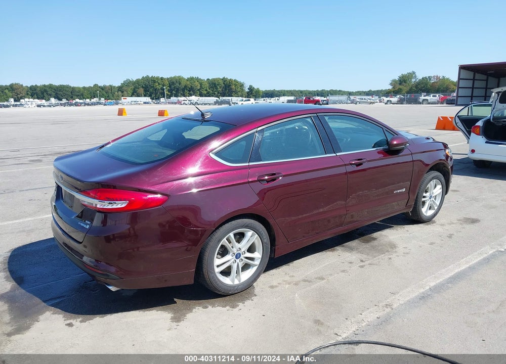 2018 FORD FUSION HYBRID SE VIN: 3FA6P0LU2JR280399