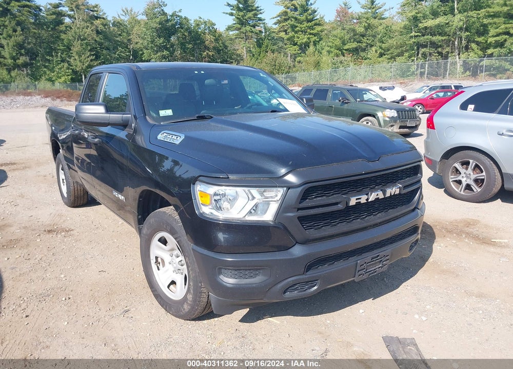 2021 RAM 1500 TRADESMAN QUAD CAB 4X4 6'4 BOX VIN: 1C6SRFCTXMN585094