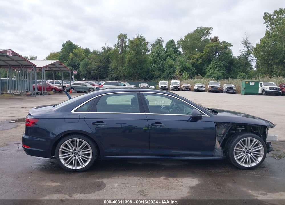 2018 AUDI A4 2.0T PREMIUM VIN: WAUFNAF4XJA124698