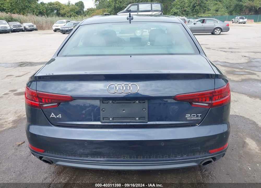2018 AUDI A4 2.0T PREMIUM VIN: WAUFNAF4XJA124698