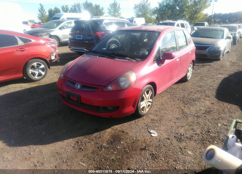 2007 HONDA FIT SPORT VIN: JHMGD38697S021715