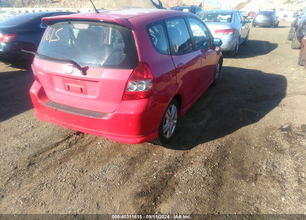 2007 HONDA FIT SPORT VIN: JHMGD38697S021715
