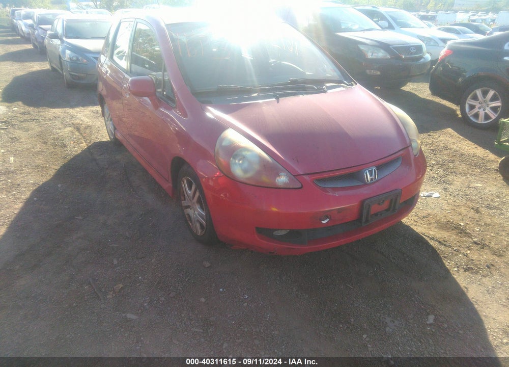 2007 HONDA FIT SPORT VIN: JHMGD38697S021715