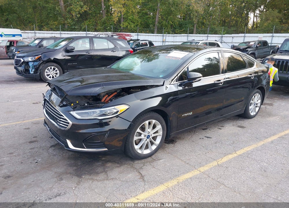 2019 FORD FUSION HYBRID SEL VIN: 3FA6P0MU7KR131986