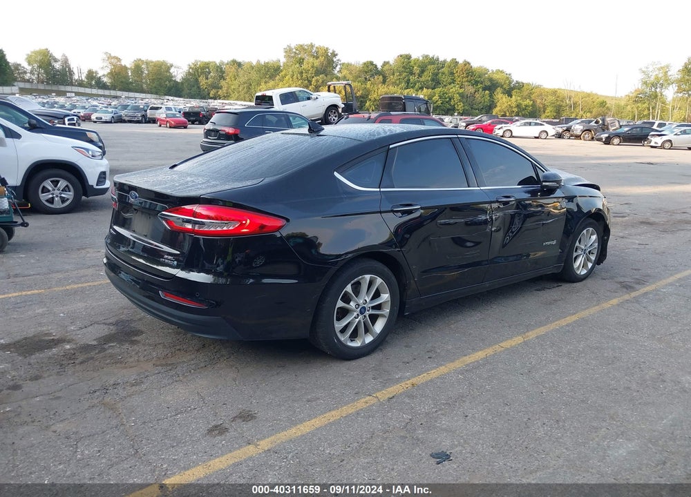 2019 FORD FUSION HYBRID SEL VIN: 3FA6P0MU7KR131986