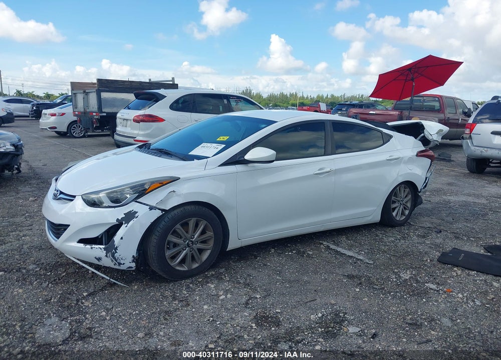 2014 HYUNDAI ELANTRA SE VIN: 5NPDH4AE8EH477958