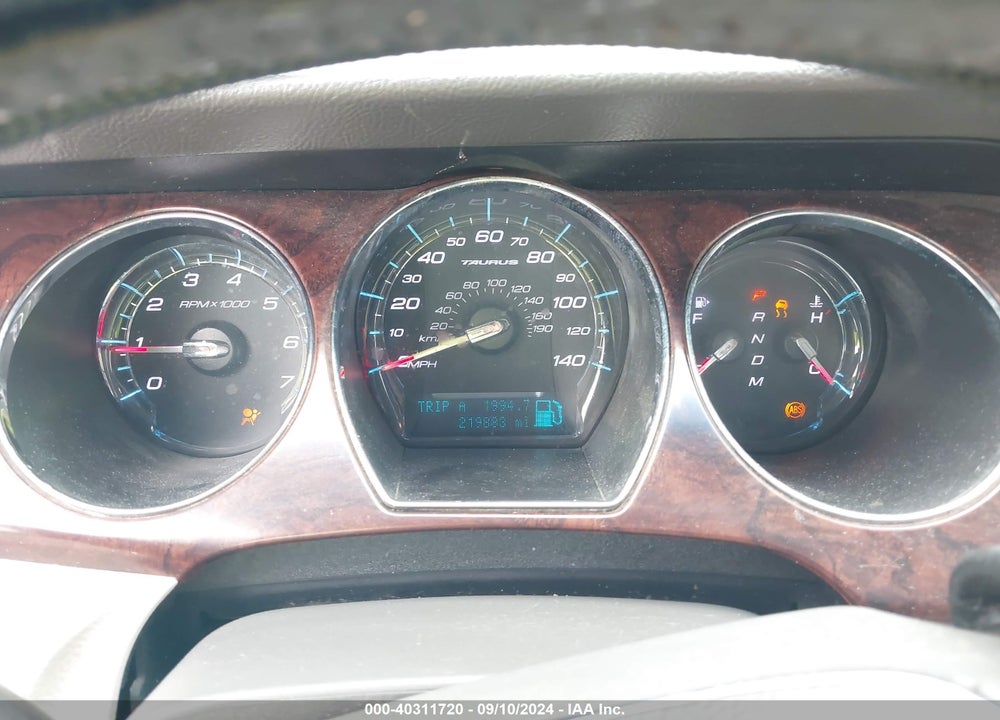 2012 FORD TAURUS SEL VIN: 1FAHP2EW3CG121484