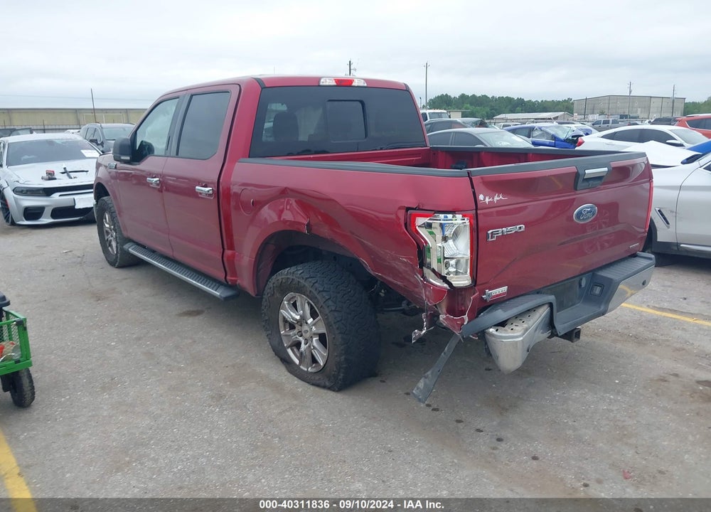 2015 FORD F-150 XLT VIN: 1FTEW1CF6FKD77004