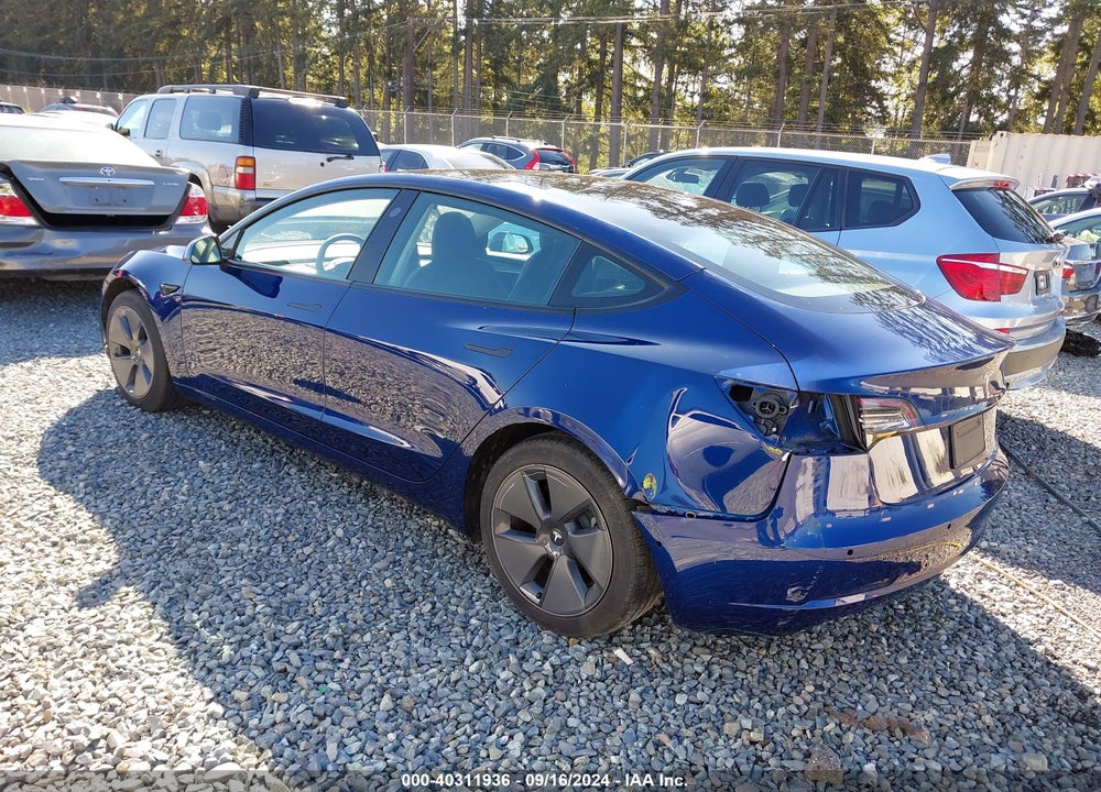 2022 TESLA MODEL 3 VIN: 5YJ3E1EA6NF317506