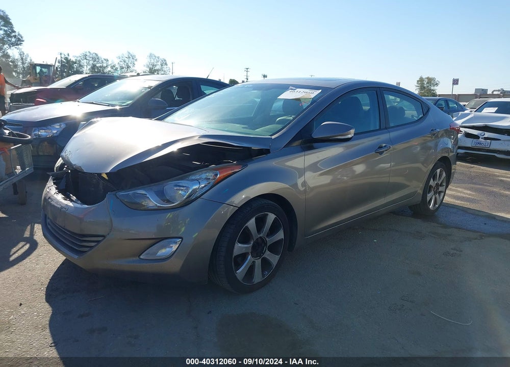 2012 HYUNDAI ELANTRA LIMITED VIN: 5NPDH4AE9CH095273