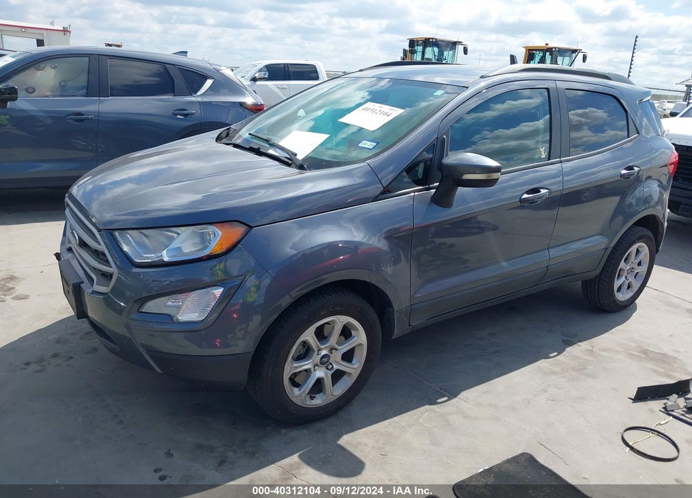 2019 FORD ECOSPORT SE VIN: MAJ6S3GL9KC258708