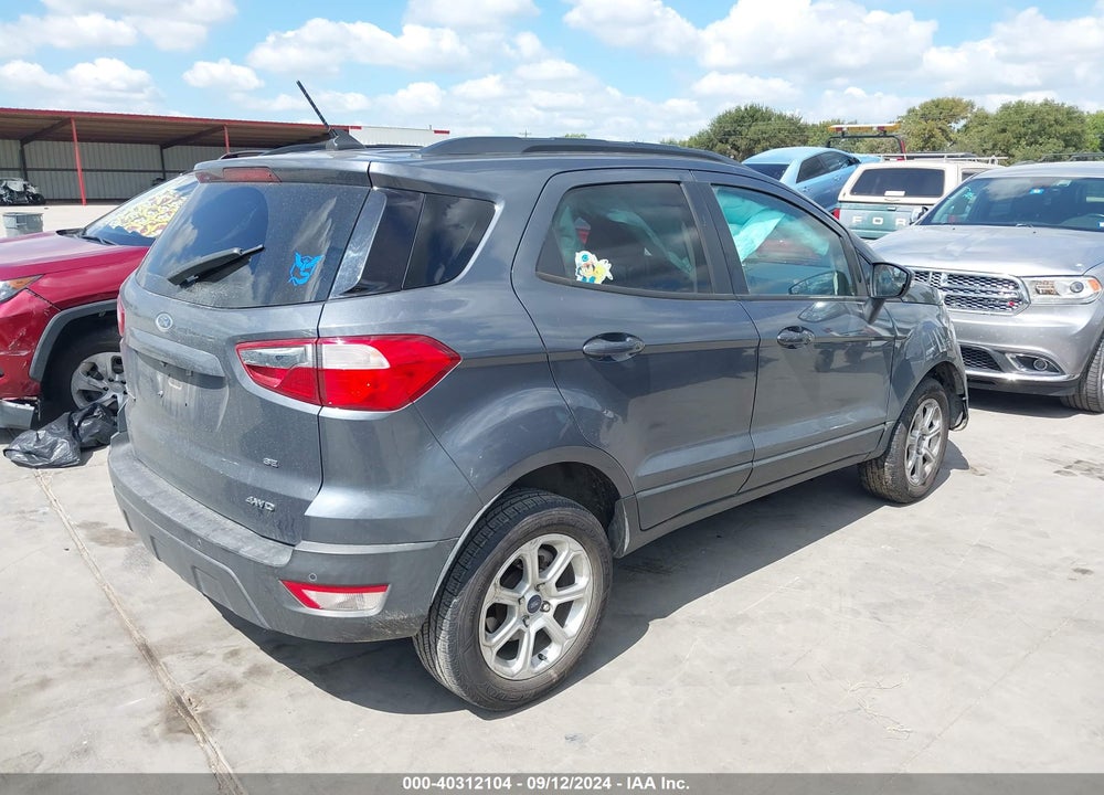 2019 FORD ECOSPORT SE VIN: MAJ6S3GL9KC258708