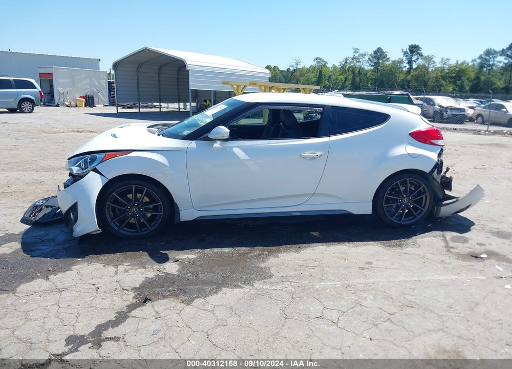 2014 HYUNDAI VELOSTER TURBO W/BLACK VIN: KMHTC6AE9EU183721