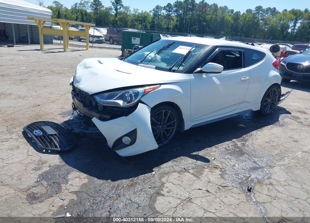 2014 HYUNDAI VELOSTER TURBO W/BLACK VIN: KMHTC6AE9EU183721