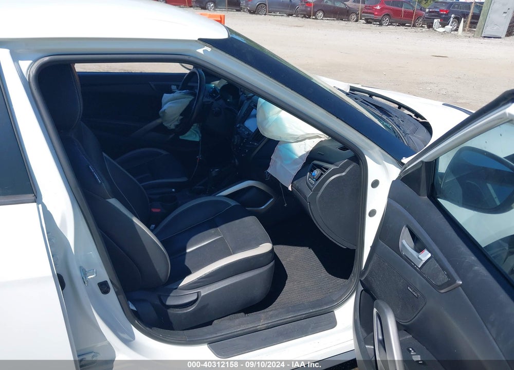 2014 HYUNDAI VELOSTER TURBO W/BLACK VIN: KMHTC6AE9EU183721