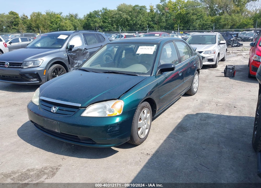 2002 HONDA CIVIC EX VIN: 1HGES26782L017065