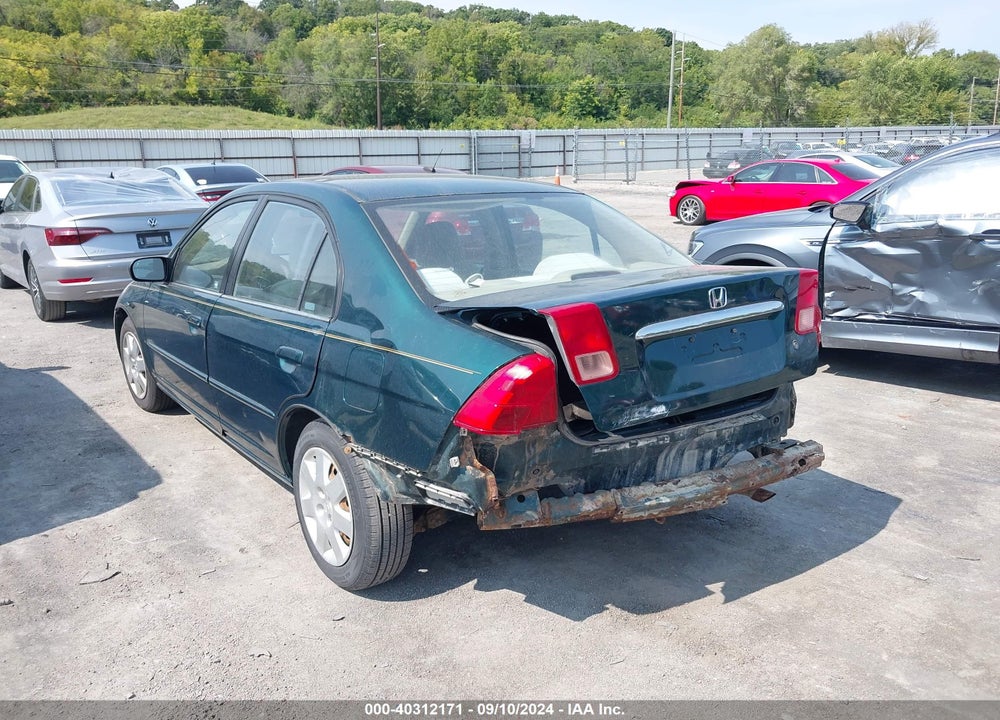 2002 HONDA CIVIC EX VIN: 1HGES26782L017065