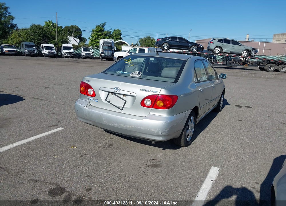 2004 TOYOTA COROLLA LE VIN: 2T1BR38E24C198737