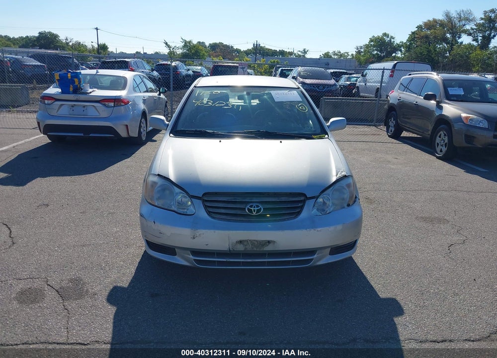 2004 TOYOTA COROLLA LE VIN: 2T1BR38E24C198737