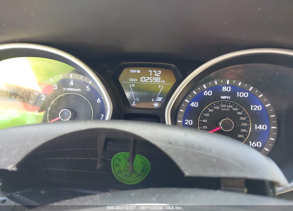 2013 HYUNDAI ELANTRA GLS VIN: KMHDH4AE6DU551703