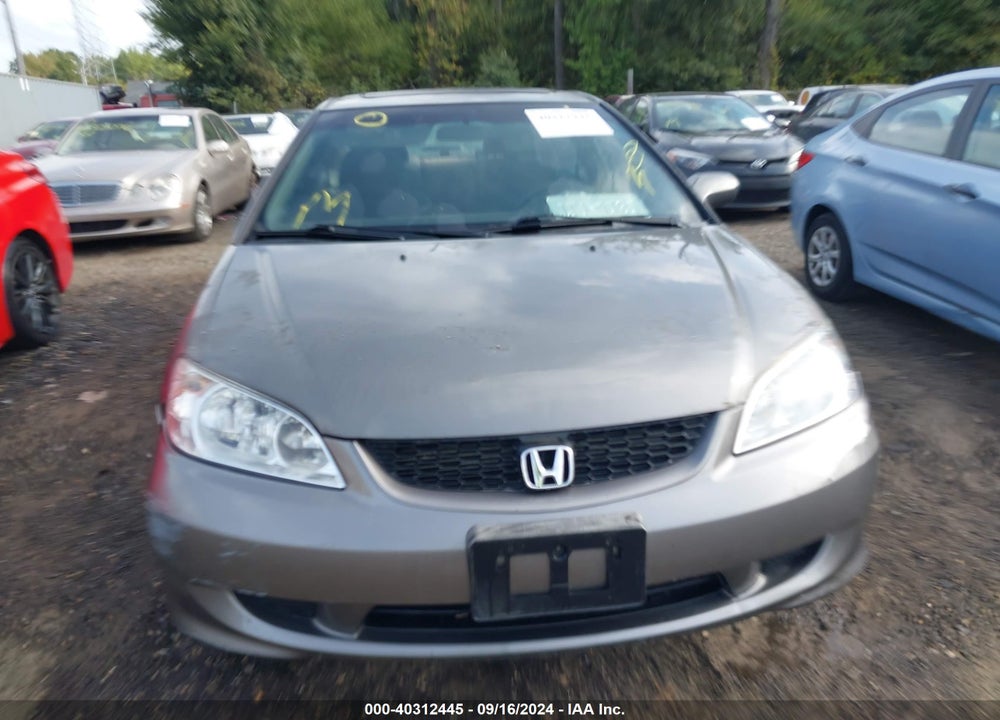 2005 HONDA CIVIC EX VIN: 1HGEM22955L076810