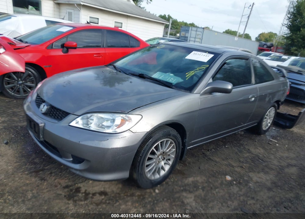 2005 HONDA CIVIC EX VIN: 1HGEM22955L076810