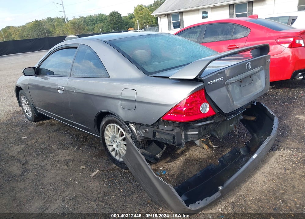 2005 HONDA CIVIC EX VIN: 1HGEM22955L076810