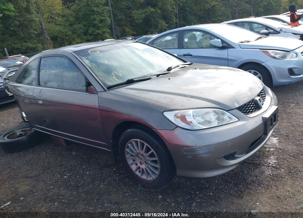 2005 HONDA CIVIC EX VIN: 1HGEM22955L076810