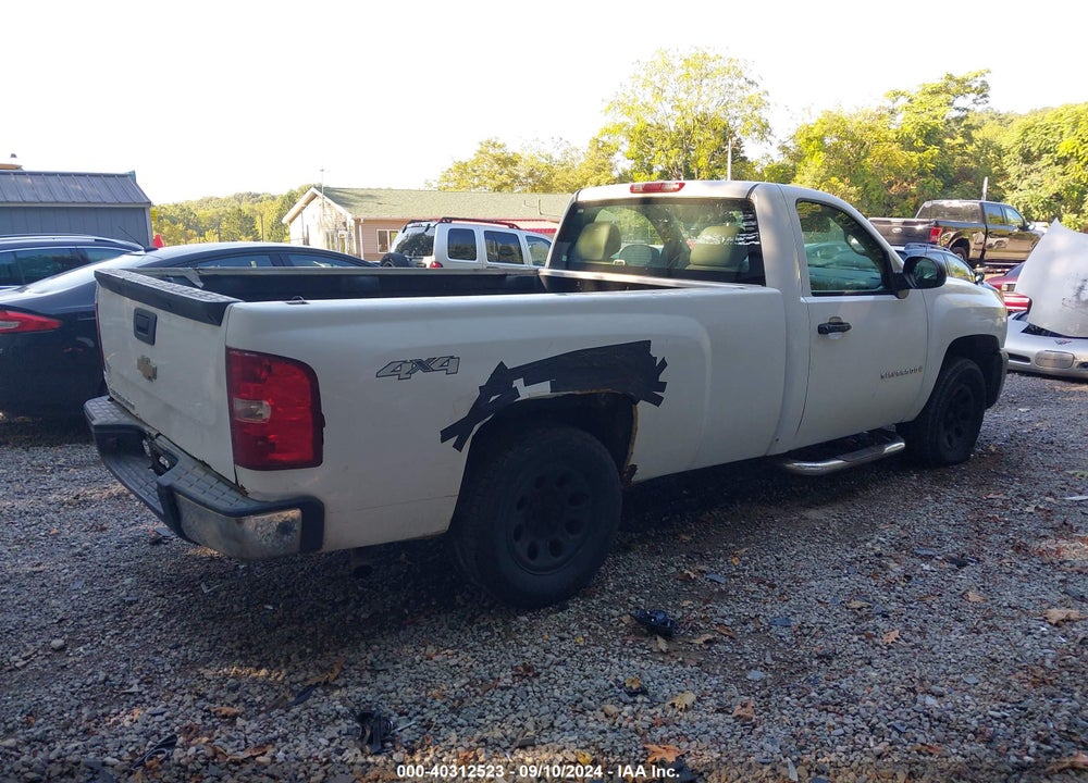 2007 CHEVROLET SILVERADO 1500 WORK TRUCK VIN: 1GCEK14X87Z598034