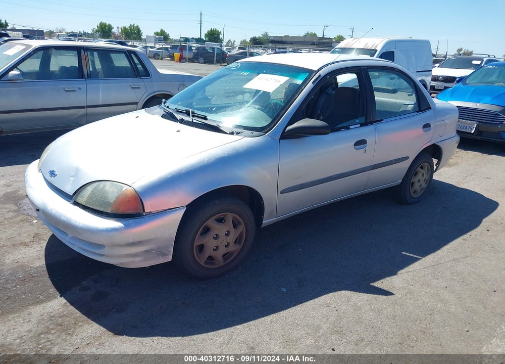 2000 CHEVROLET METRO LSI VIN: 2C1MR5224Y6717875