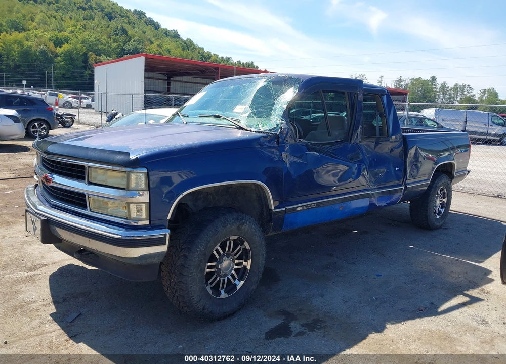1998 CHEVROLET K1500 FLEETSIDE VIN: 2GCEK19R8W1110587