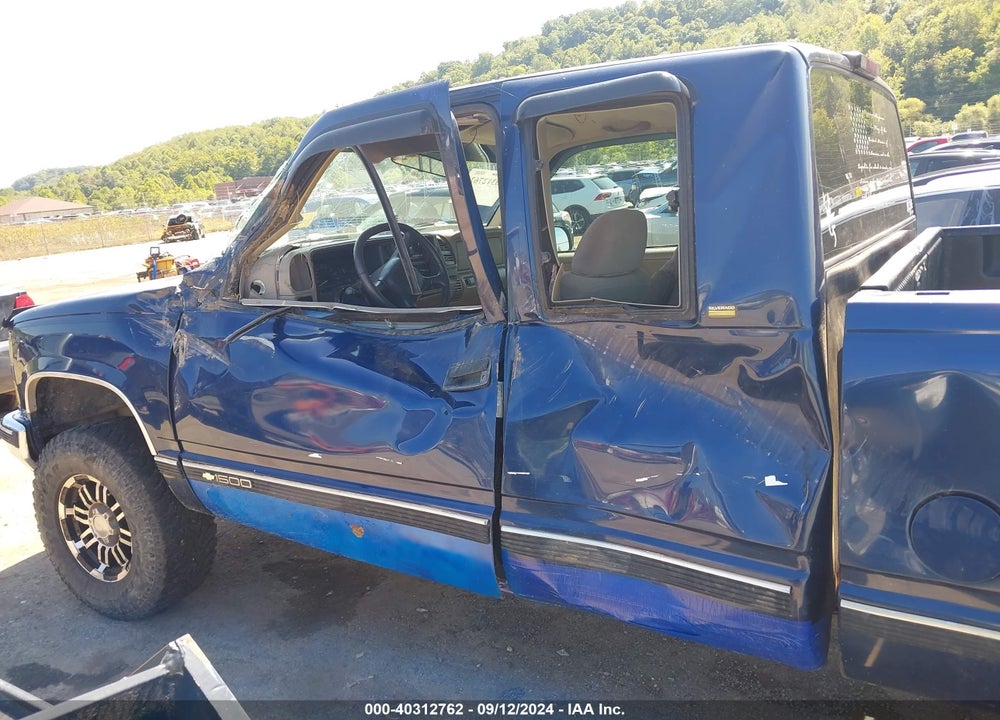 1998 CHEVROLET K1500 FLEETSIDE VIN: 2GCEK19R8W1110587