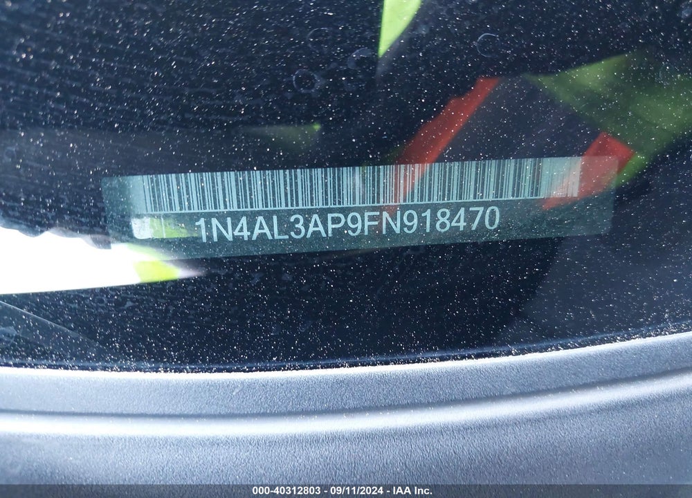 2015 NISSAN ALTIMA 2.5 S VIN: 1N4AL3AP9FN918470