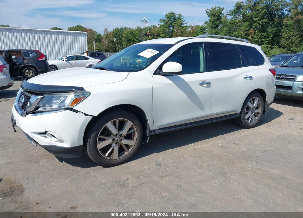 2013 NISSAN PATHFINDER PLATINUM VIN: 5N1AR2MM2DC623137