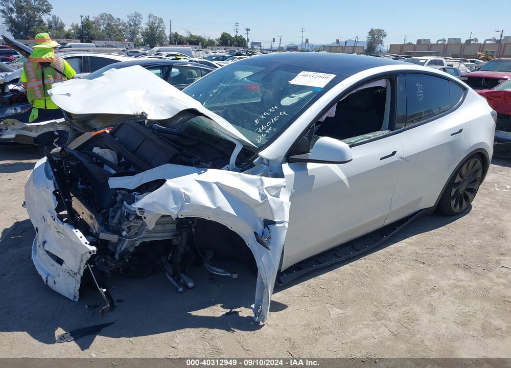 2023 TESLA MODEL Y AWD/PERFORMANCE DUAL MOTOR ALL-WHEEL DRIVE VIN: 7SAYGDEF7PF876730