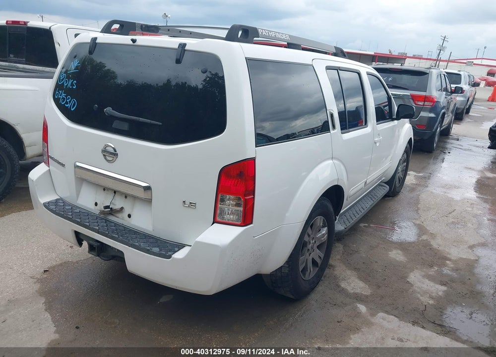 2006 NISSAN PATHFINDER LE VIN: 5N1AR18U26C645310