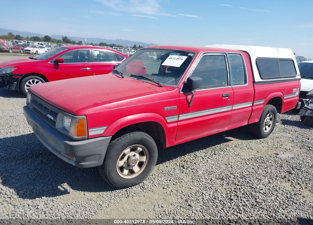 1987 MAZDA B2000 CAB PLUS VIN: JM2UF3118H0535366