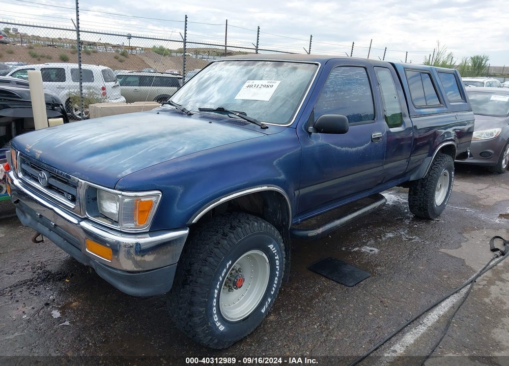 1993 TOYOTA PICKUP 1/2 TON EX LONG WHLBSE DX VIN: 4TAVN13D0PZ109507
