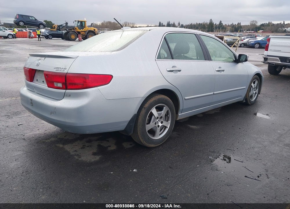 2005 HONDA ACCORD HYBRID IMA VIN: JHMCN364X5C009285