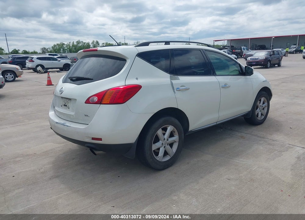2009 NISSAN MURANO S VIN: JN8AZ18U09W102078