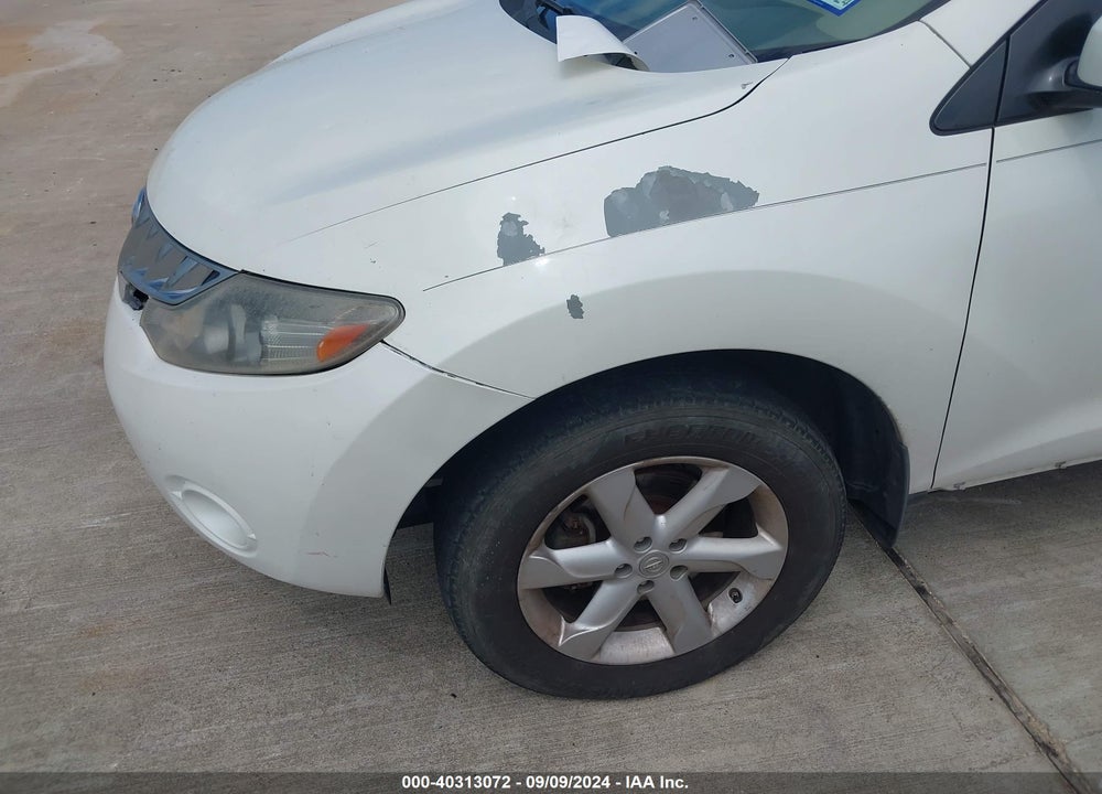 2009 NISSAN MURANO S VIN: JN8AZ18U09W102078