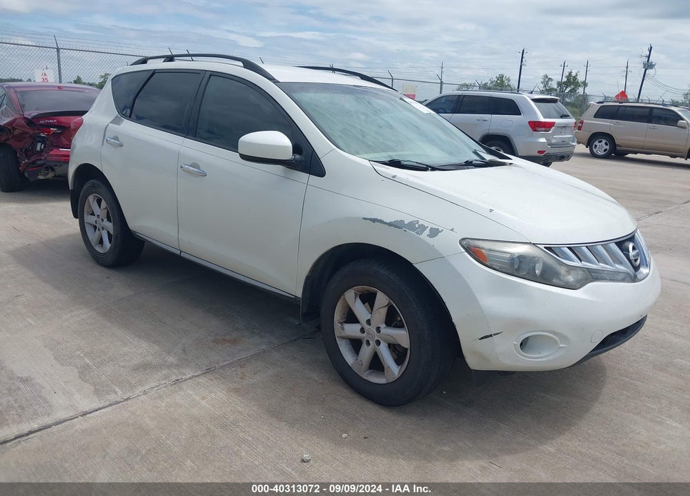 2009 NISSAN MURANO S VIN: JN8AZ18U09W102078