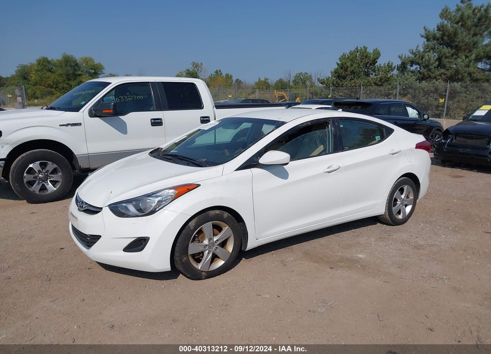 2013 HYUNDAI ELANTRA GLS VIN: 5NPDH4AE6DH368977