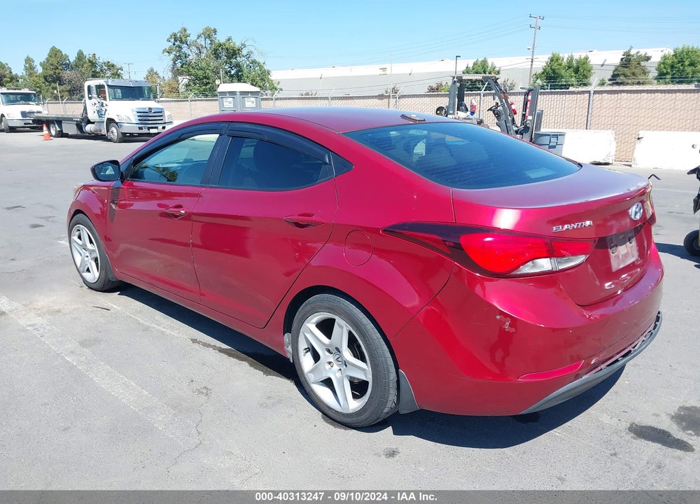2016 HYUNDAI ELANTRA SE VIN: 5NPDH4AE3GH657495