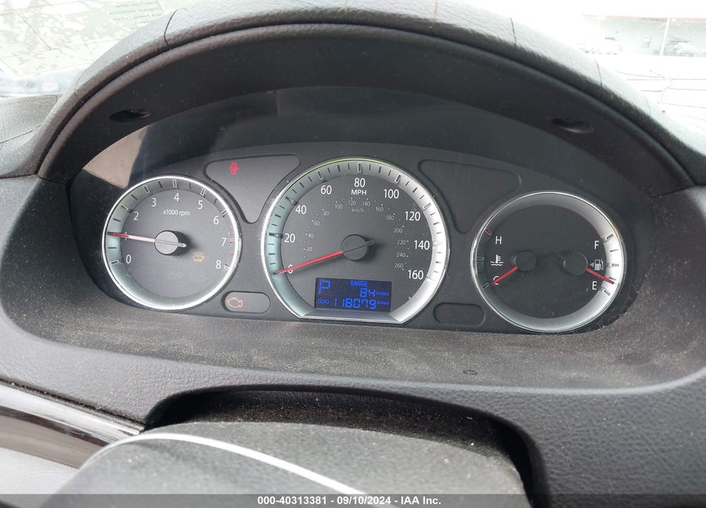 2009 HYUNDAI SONATA LIMITED V6 VIN: 5NPEU46F09H556211